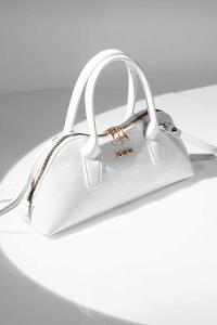 Lamelif Gold Detaylı Kadın El Ve Omuz Çantası Beyaz
