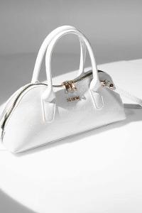Lamelif Gold Detaylı Kadın El Ve Omuz Çantası Beyaz