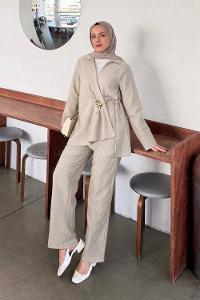 Stone Shirt Collar Long Arm Ayrobin Regular Trousers Comfortable Suit
