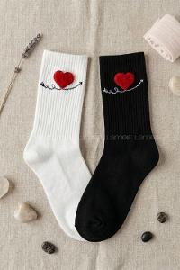 Lamelif 2li İhracat Tüylü Tenis Çorap