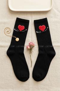 Lamelif 2li İhracat Tüylü Tenis Çorap