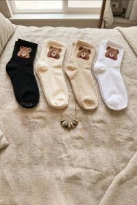 Lamelif 4lü Tüylü Ayı Çorap