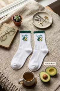 Lamelif Penye Avokado Kolej Çorap