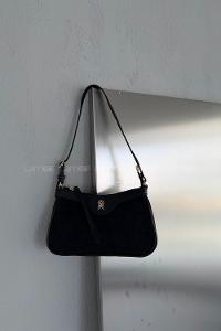 Lamelif Ophidia Süet  Kadın Çanta -Siyah