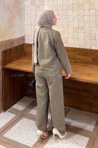 Mink Shirt Collar Long Arm Ayrobin Regular Trousers Comfortable Suit