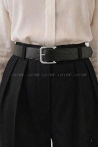 Black Belted Skin Belt