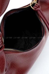 Claret Red With Suspenders Kumas Hand Bag Bag