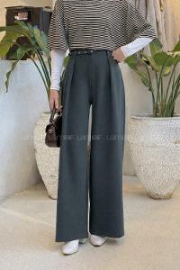 Oil Green Viscose Fabric Material Pants