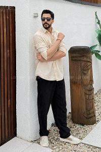 Lamelif Kraşlı Gömlek Bej