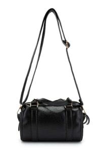 Lamelif Örgü Ve Sarkıt Detaylı Jimmy Kadın Çapraz Çanta Siyah