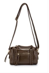 Lamelif Örgü Ve Sarkıt Detaylı Jimmy Kadın Çapraz Çanta Soft Kahve