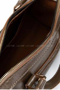 Lamelif Örgü Ve Sarkıt Detaylı Jimmy Kadın Çapraz Çanta Soft Kahve