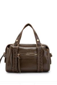 Lamelif Örgü Ve Sarkıt Detaylı Jimmy Kadın Çapraz Çanta Soft Kahve