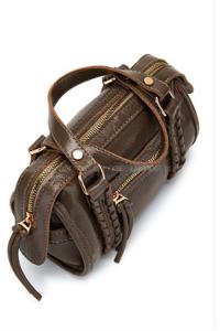 Lamelif Örgü Ve Sarkıt Detaylı Jimmy Kadın Çapraz Çanta Soft Kahve