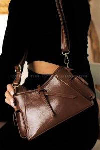 Bitter Brown Without Accessories Skin Hand Bag Arm Bag Bag
