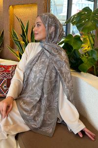 Lamelif Etnik Desen Ferah Şal Adaçayı