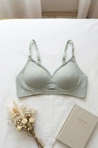 Lamelif Premium İthal Ribana Dokulu Pamuk Sütyen