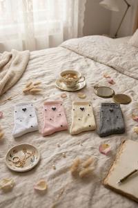 Lamelif 4lü Kalpli Puanlı Kolej Çorap