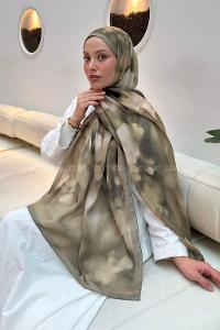 Lamelif Batik Desen Soft Şal Mint Yeşili