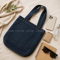 Lamelif Kadın Kot Günlük Spor El Ve Omuz Çantası Koyu Renk