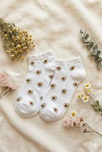 Lamelif Yıkamalı Penye Avokado Çorap