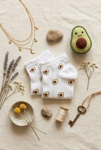 Lamelif Yıkamalı Penye Avokado Çorap