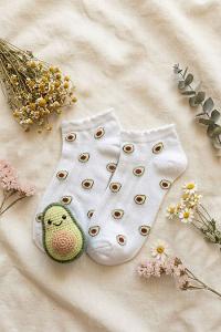 Lamelif Yıkamalı Penye Avokado Çorap