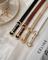 Lamelif 4 lü Kadın Massimo Uzun Tokalı İnce Ceket Gömlek Elbise Kemeri