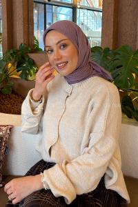 Lamelif Bambu Eşarp Açık Lila