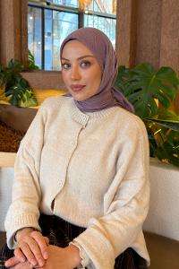 Lamelif Bambu Eşarp Açık Lila