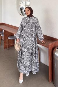 Lamelif Katleya Elbise Siyah