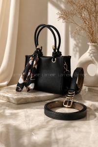 Lamelif Kadın Zarina Model Çanta Kemer Koleksiyonu