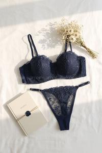 Lamelif Desteksiz Brode Nakışlı Lotus Takım