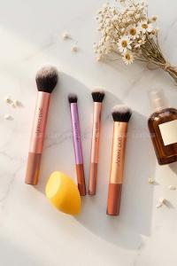 Lamelif Gold Beauty Makyaj Fırçası Seti Süngerli