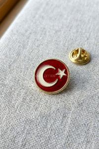 lamelif Cumhuriyet Bayrak Demir Rozet