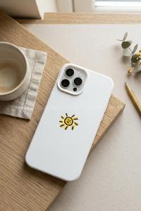 Lamelif  ıPhone 15 Güneş Baskılı Telefon Kılıfı