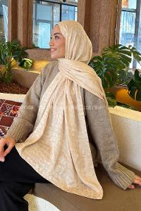 Yellow Cotton Fabric Printed Shawl