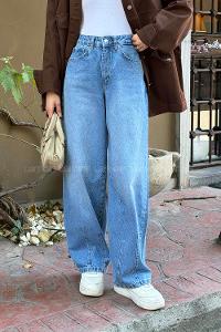 Blue Denim High Waist Denim Pants