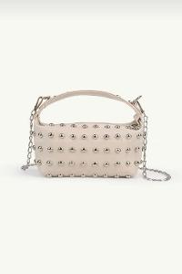 Cream Buckle Skin Hand Bag Bag