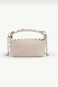 Cream Buckle Skin Hand Bag Bag