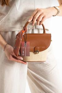 Tan Buckle Skin Hand Bag Bag