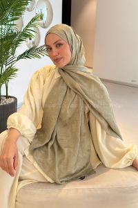 Lamelif Ağaçdalı Desen Ayrobin Floş Jakar  Şal Adaçayı