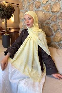 Lamelif Bambu Şal Sarı