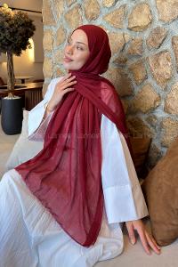 Lamelif  Konfor  Şal Bordo