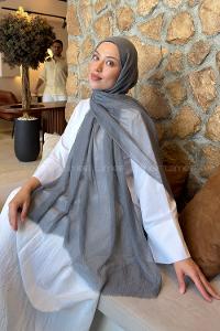 Lamelif  Konfor  Şal Gri
