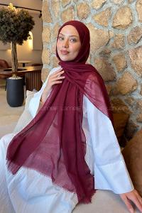 Lamelif  Konfor  Şal Koyu Bordo