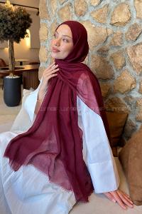 Lamelif  Konfor  Şal Koyu Bordo