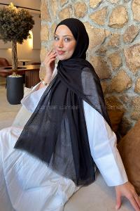 Lamelif  Konfor  Şal Siyah