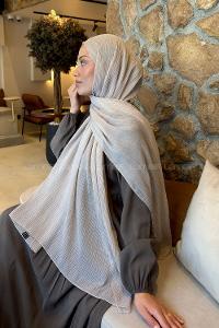 Lamelif  Müslin Krinkıl Şal Taş