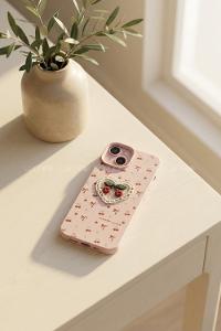 Lamelif iPhone13-14 Vision Trend Tül Kalp Nakış Detaylı Kılıf